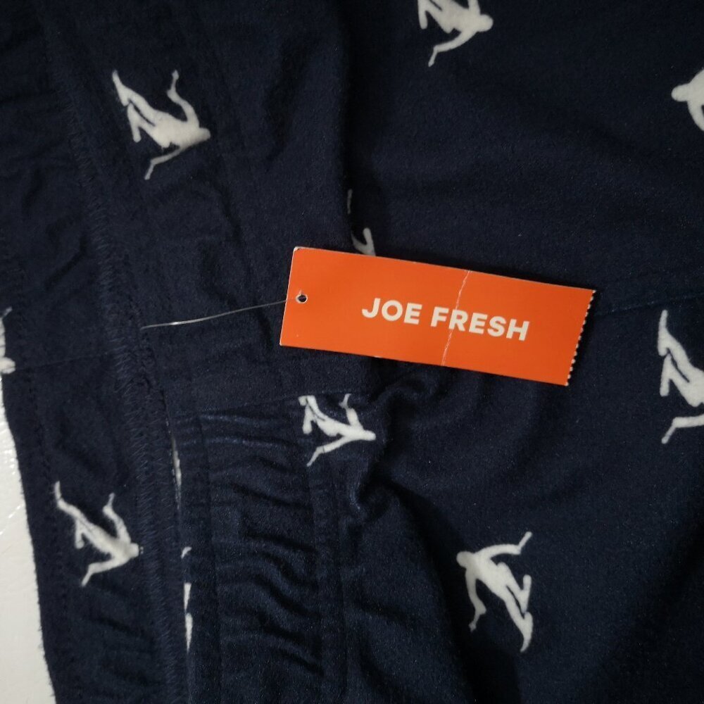NWT Joe Fresh Men's Size XXL Navy w/ White Print Flannel Lounge Pants - Picture 5 of 12